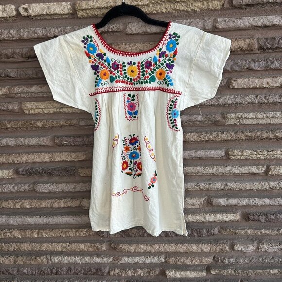 Gabriela Ramirez Vintage Girls Embroidered Ethnic Dress Size 4 - Picture 10 of 10